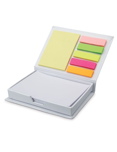 Set de Notas Adhesivas y Bloc de Notas FSC en Estuche de Cartón | Goodie
