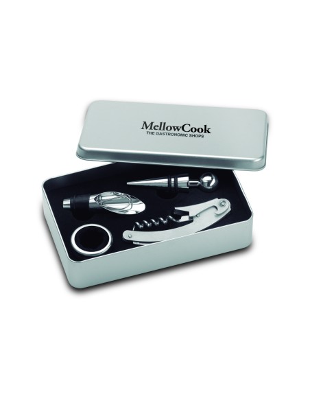Set de vino en caja de metal 7MO7843