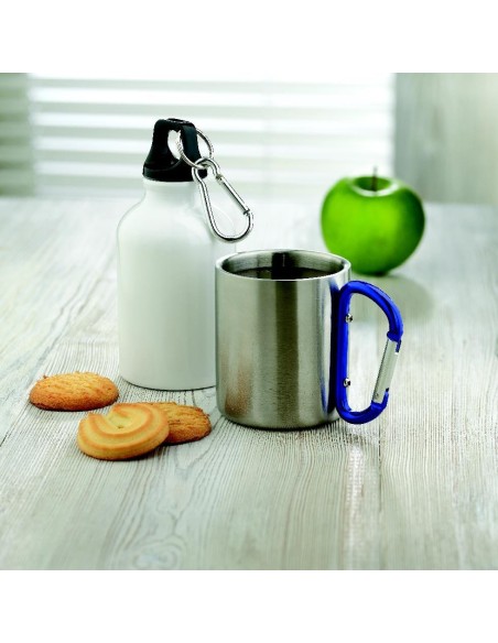 Taza de Acero Inoxidable con Asa de Mosquetón | Goodie