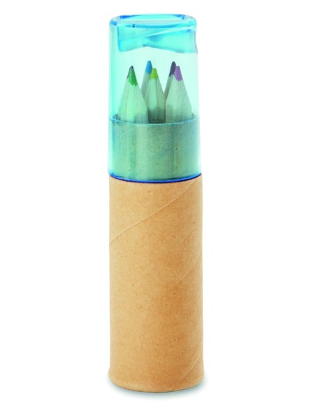 Set de 6 Lápices de Color en Tubo de Papel | Goodie