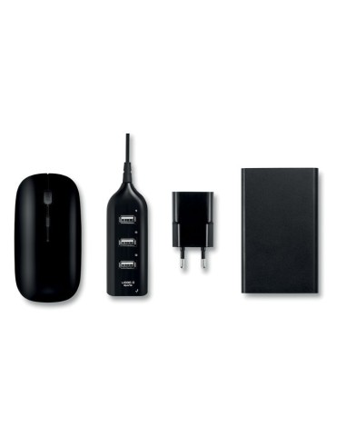 Set de Accesorios de Ordenador con Ratón, Hub y Batería Externa | Goodie