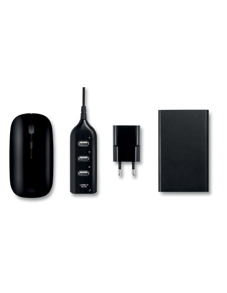 Set de Accesorios de Ordenador con Ratón, Hub y Batería Externa | Goodie