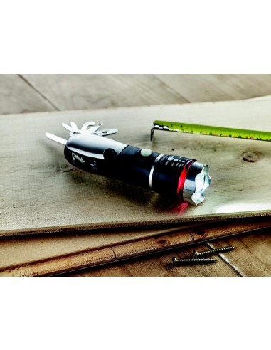 Linterna Multiusos con Martillo de Emergencia y 9 Herramientas | Goodie