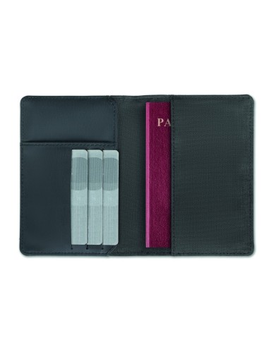 Cartera Porta Pasaporte Jaspeada con Protección | Goodie
