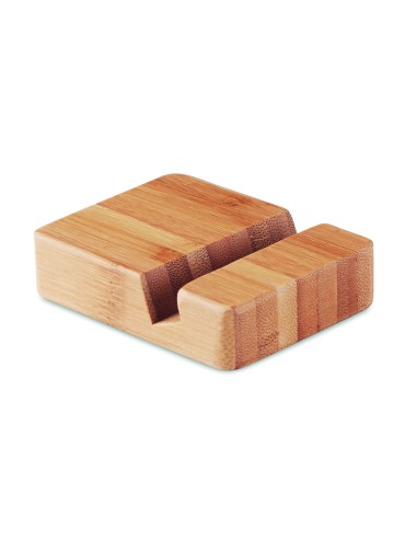 Soporte para teléfono de bambú 7MO9693