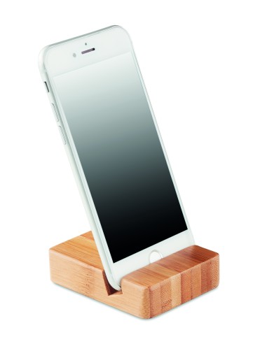 Soporte para teléfono de bambú 7MO9693