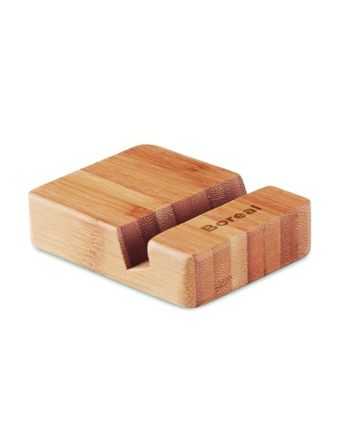 Soporte para teléfono de bambú 7MO9693