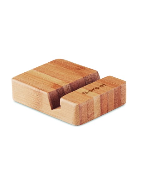 Soporte para teléfono de bambú 7MO9693