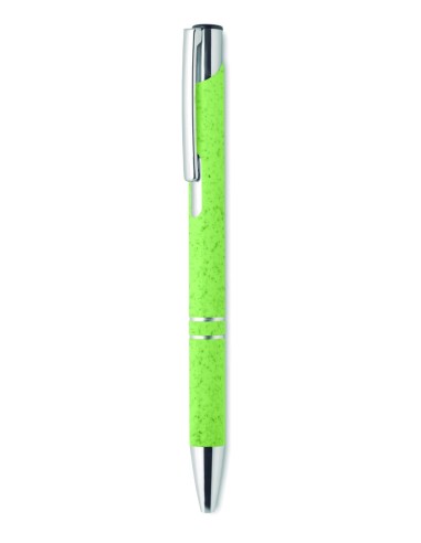 Bolígrafo Pulsador de Paja de Trigo con Acabados | Goodie
