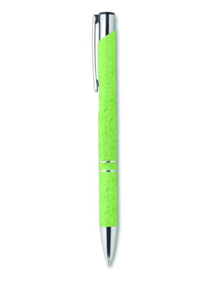 Bolígrafo Pulsador de Paja de Trigo con Acabados | Goodie