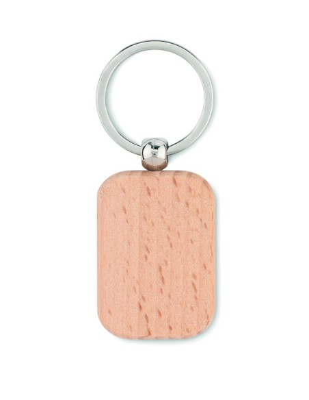 Llavero Rectangular de Madera Natural | Goodie
