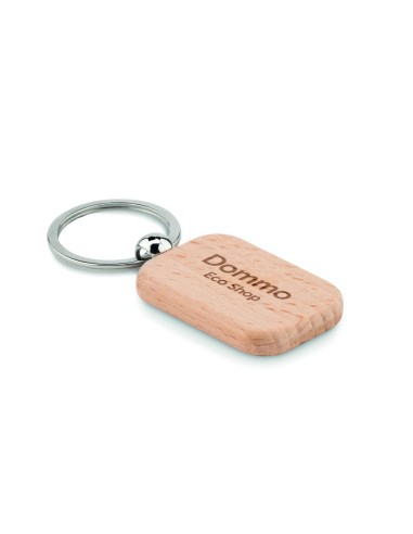 Llavero Rectangular de Madera Natural | Goodie