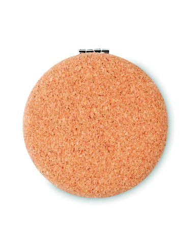 Espejo Doble Circular con Acabado en Corcho | Goodie