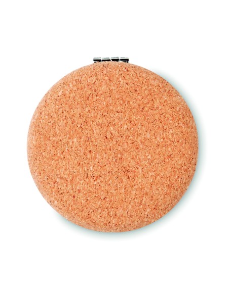 Espejo Doble Circular con Acabado en Corcho | Goodie