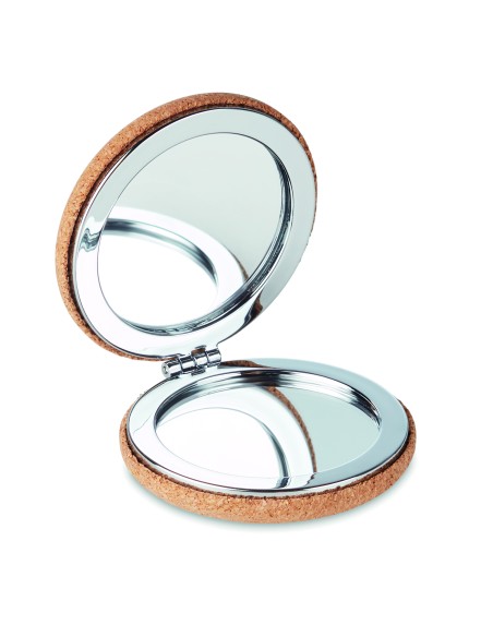 Espejo doble circular corcho 7MO9799