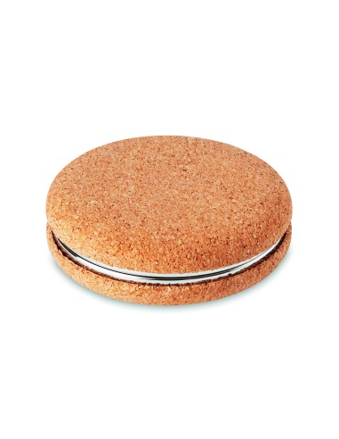 Espejo doble circular corcho 7MO9799