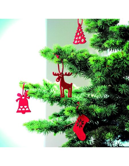 Set 6 adornos árbol en fieltro Personalizado 7CX1335