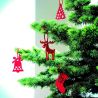 Set 6 adornos árbol en fieltro Personalizado 7CX1335 - Imagen 3