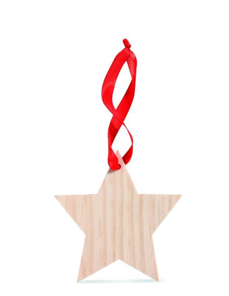 Estrella de madera colgante Personalizada 7CX1373