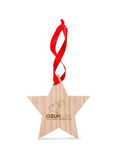 Estrella de madera colgante Personalizada 7CX1373