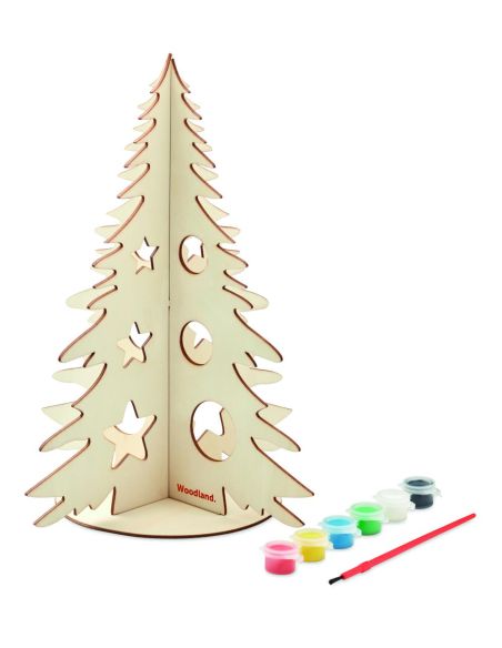Árbol de Navidad de madera DIY Personalizada 7CX1493