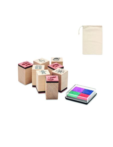 Set 8 sellos navideños Personalizado 7CX1512