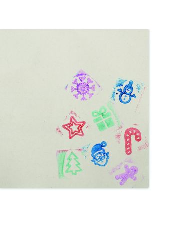 Set 8 sellos navideños Personalizado 7CX1512