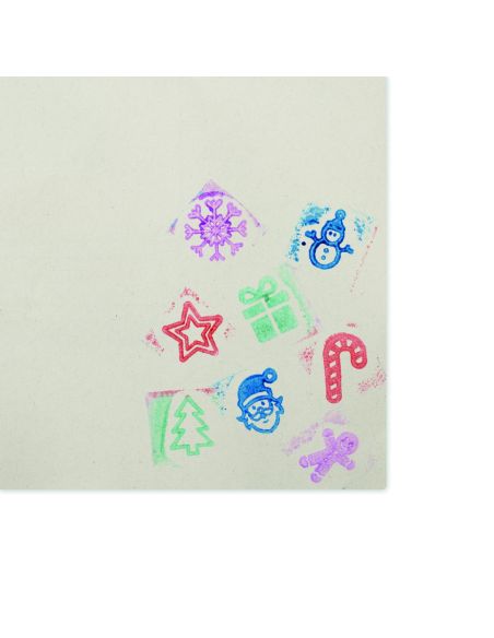 Set 8 sellos navideños Personalizado 7CX1512