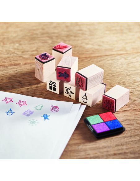 Set 8 sellos navideños Personalizado 7CX1512