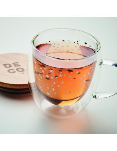 Taza borosilicato doble pared Personalizada...