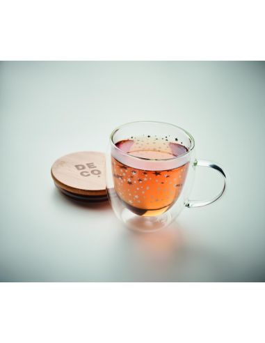 Taza borosilicato doble pared Personalizada...