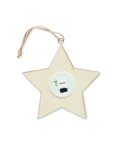 Estrella de MDF con luz Personalizada 7CX1527
