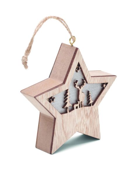 Estrella de MDF con luz Personalizada 7CX1527