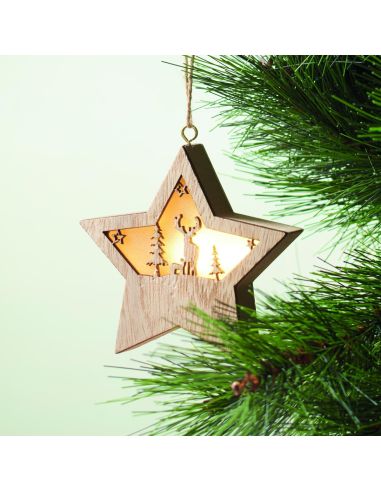 Estrella de MDF con luz Personalizada 7CX1527