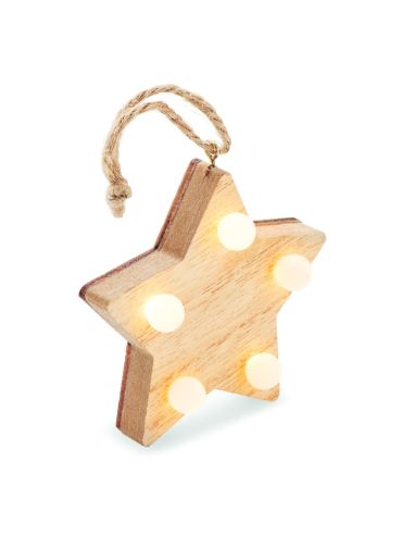 Estrella de madera con luces Personalizada 7CX1531