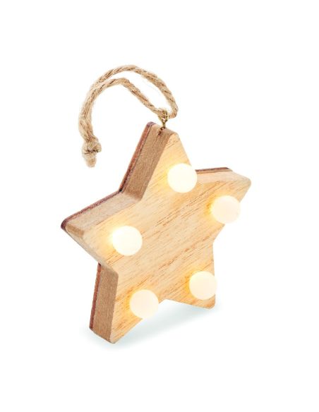 Estrella de madera con luces Personalizada 7CX1531