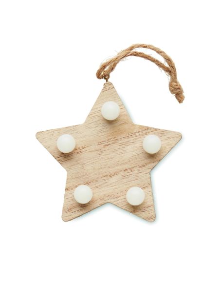 Estrella de madera con luces Personalizada 7CX1531
