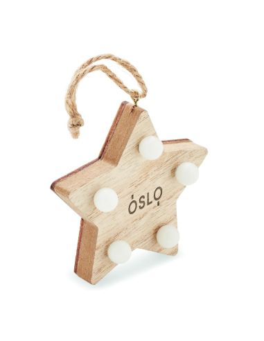 Estrella de madera con luces Personalizada 7CX1531