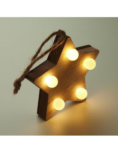 Estrella de madera con luces Personalizada 7CX1531