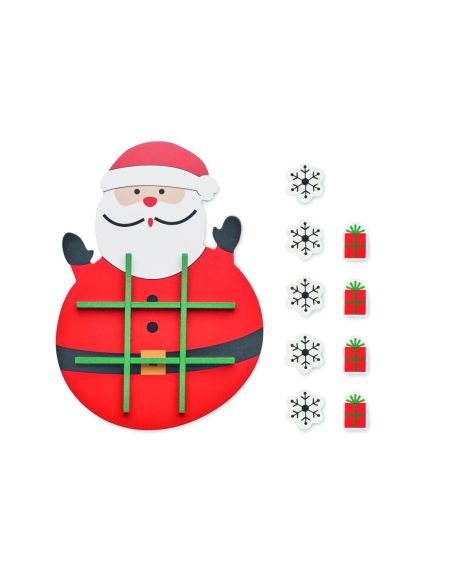 Tres en raya navideño madera Personalizada 7CX1568