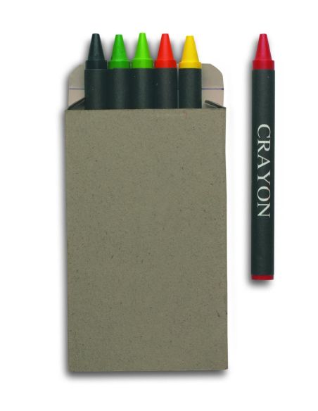 Estuche 6 lápices de cera Personalizada 7IT2172