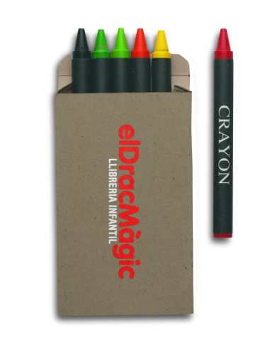 Estuche 6 lápices de cera Personalizada 7IT2172