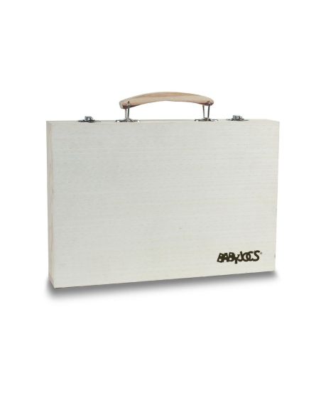 Set pinturas en caja de madera Personalizada 7IT2369