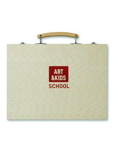 Set pinturas en caja de madera Personalizada...