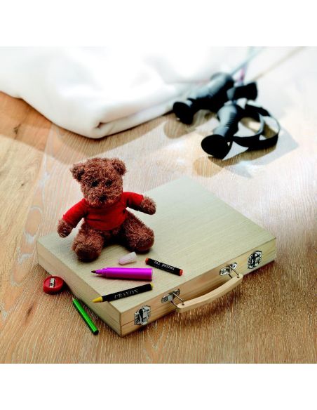 Set pinturas en caja de madera Personalizada 7IT2369