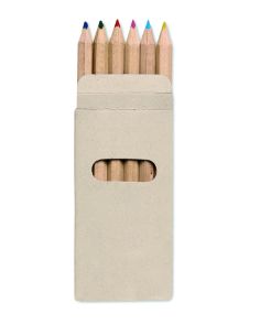 6 lápices de colores en caja Personalizada 7KC2478