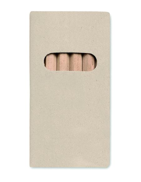 6 lápices de colores en caja Personalizada 7KC2478