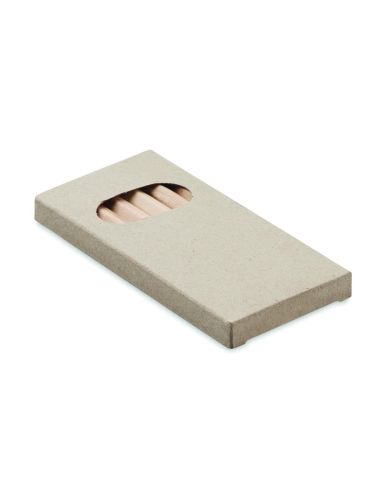 6 lápices de colores en caja Personalizada 7KC2478