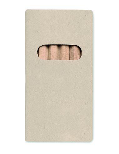 6 lápices de colores en caja Personalizada 7KC2478