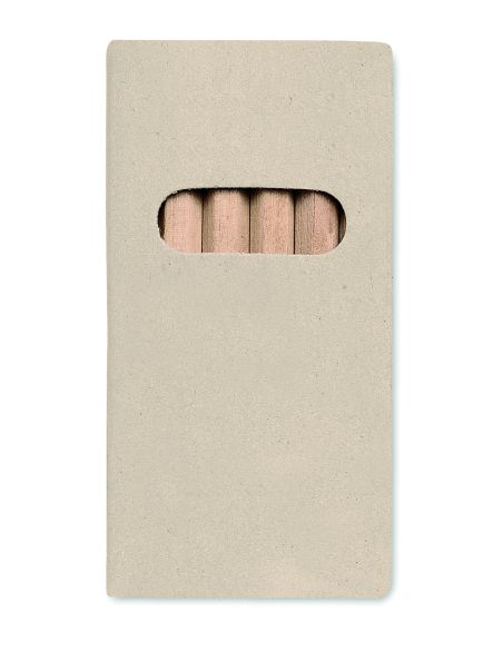 6 lápices de colores en caja Personalizada 7KC2478